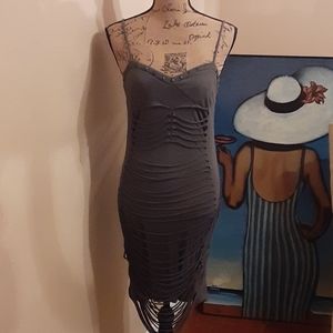 Ripped Studded Dress